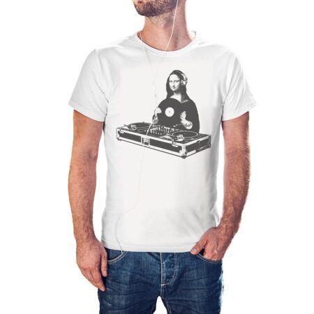Camiseta básica Mona Lisa DJ color blanco
