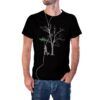 Camiseta Hombre Pintando Árbol Seco