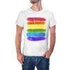 Camiseta bandera orgullo brochazos