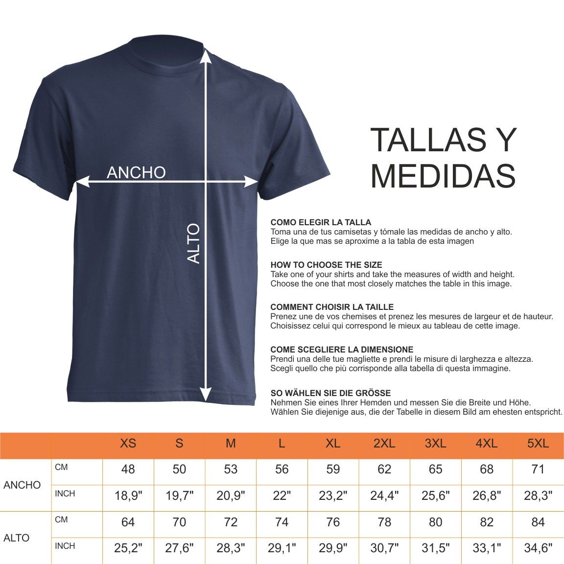 Guía de tallas