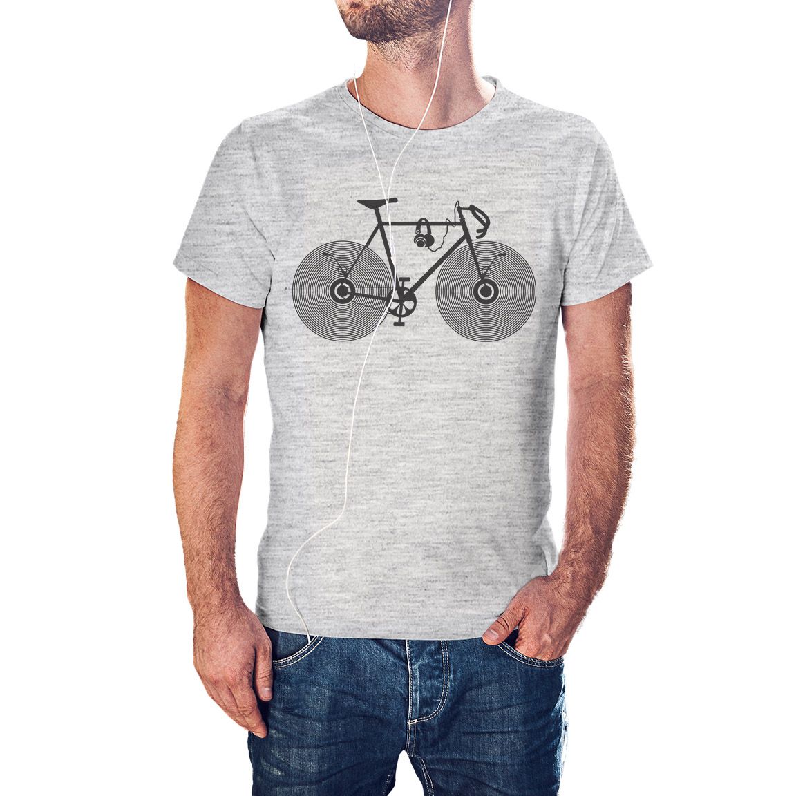 Camiseta Bici Disco con Auriculares Camiseta Bici Disco con Auriculares