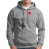 Sudadera capucha Banksy Niña del Globo gris jaspeado