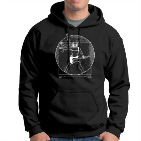 Sudadera hombre Vitruvio guitarra color negro