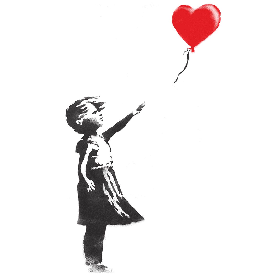 Diseño Banksy Niña Globo
