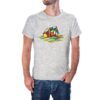 Camiseta unisex Cubo Rubik Derretido color gris jaspeado