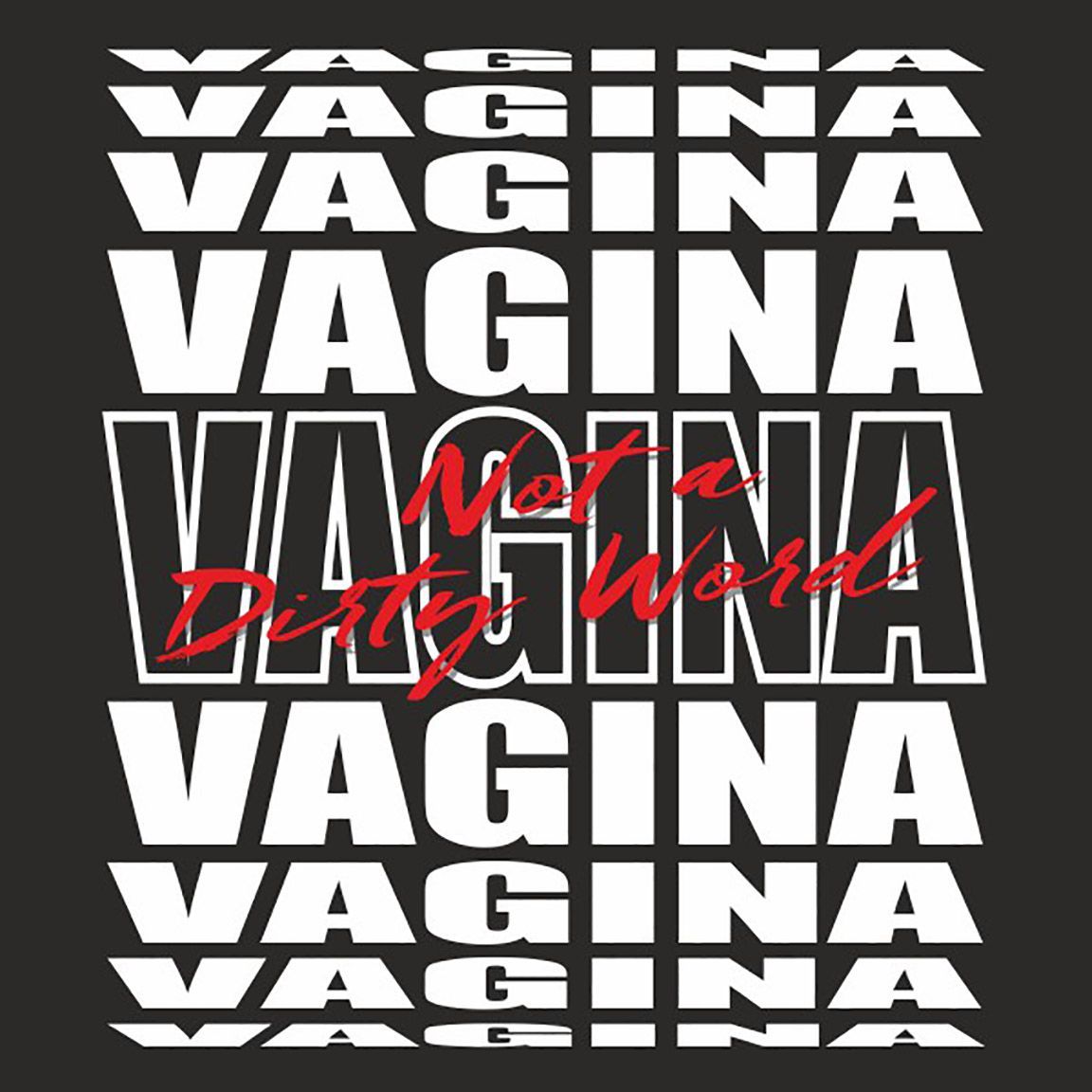 Diseño camiseta Vagina not a Dirty Word