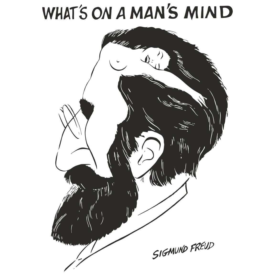 Diseño camiseta What's on a Man's Mind S. Freud