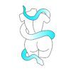 Diseño camiseta Venus con serpiente