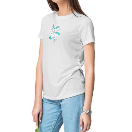 Camiseta blanca Venus con serpiente