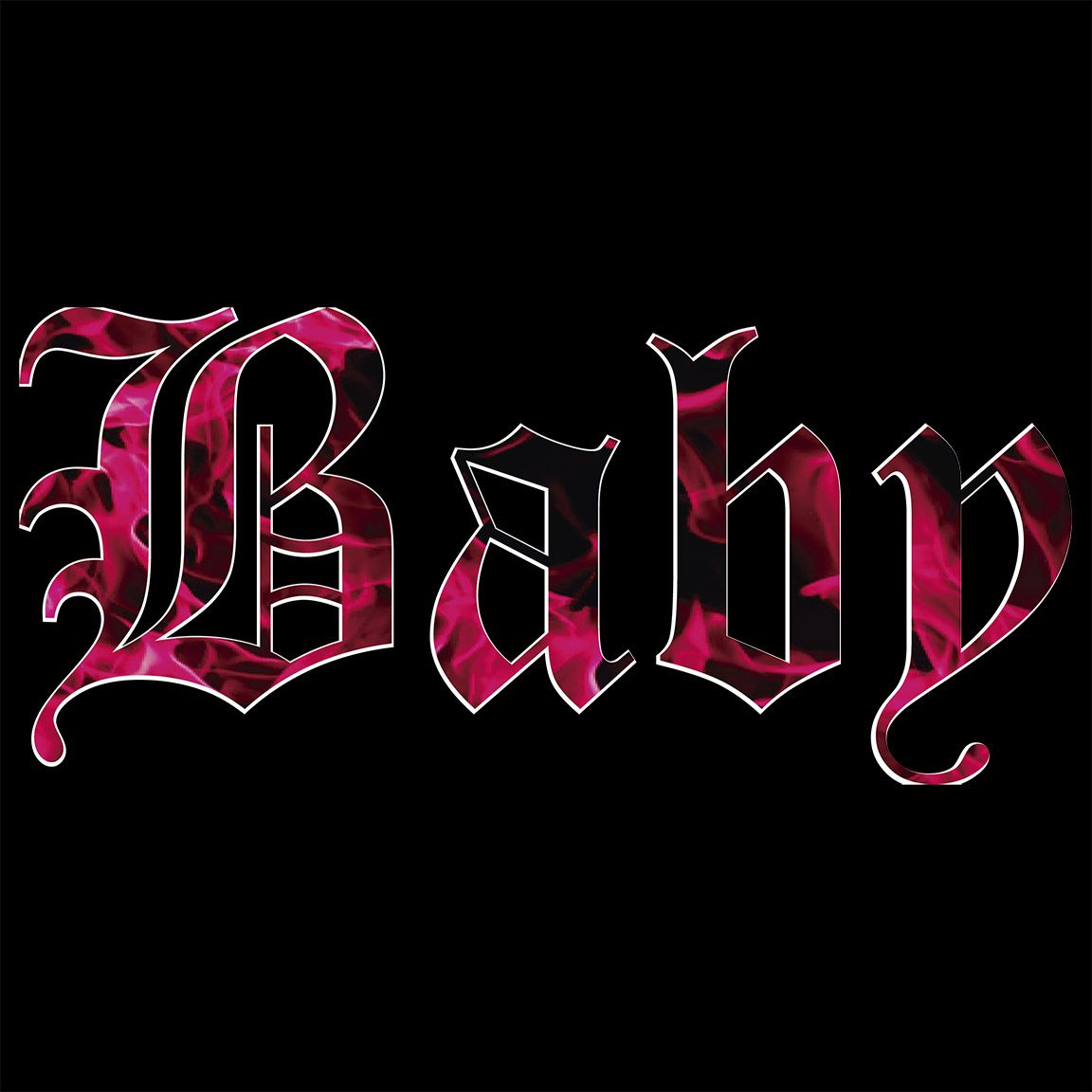 Diseño camiseta Gothic text "Baby" Diseño camiseta Gothic text "Baby"