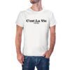 Camiseta blanca C'est la vie París