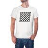 Camiseta blanca Tablero de Ajedrez 2 Reyes Camiseta blanca Tablero de Ajedrez 2 Reyes
