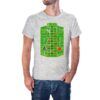 Camiseta gris jaspeado Tablero Ruleta Casino Camiseta gris jaspeado Tablero Ruleta Casino