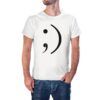 Camiseta blanca Winking Face emoji