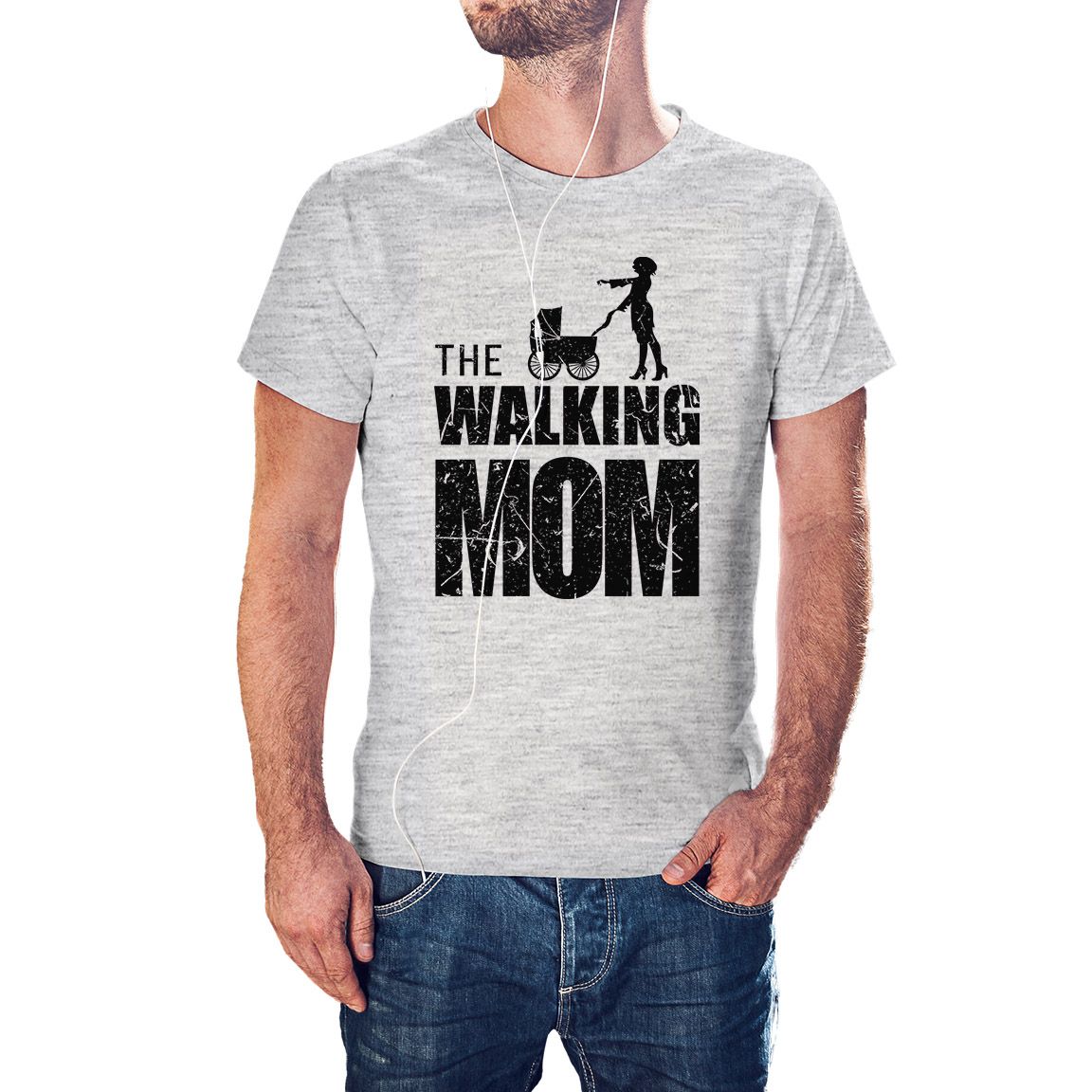 Camiseta gris jaepeado The Walking Mom