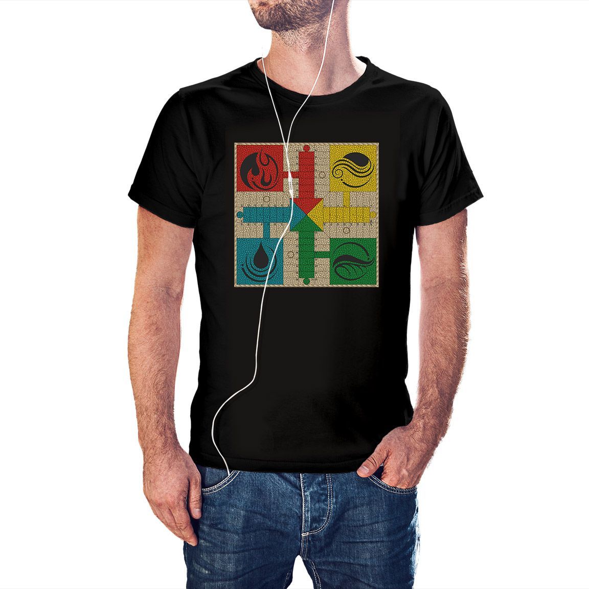 Camiseta Negra Parchís Full Colors