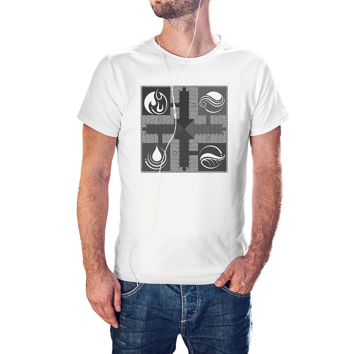 Camiseta Blanca Parchís Black & White