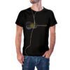 Camiseta negra Paisaje Guitarra con Sol