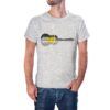 Camiseta gris jaspeado Paisaje Guitarra con Sol