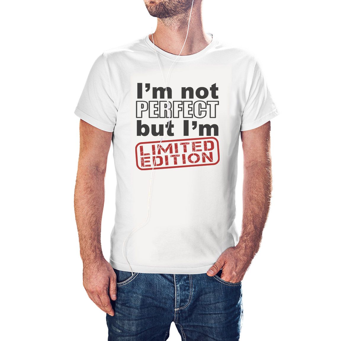 Camiseta blanca I`m Not Perfect