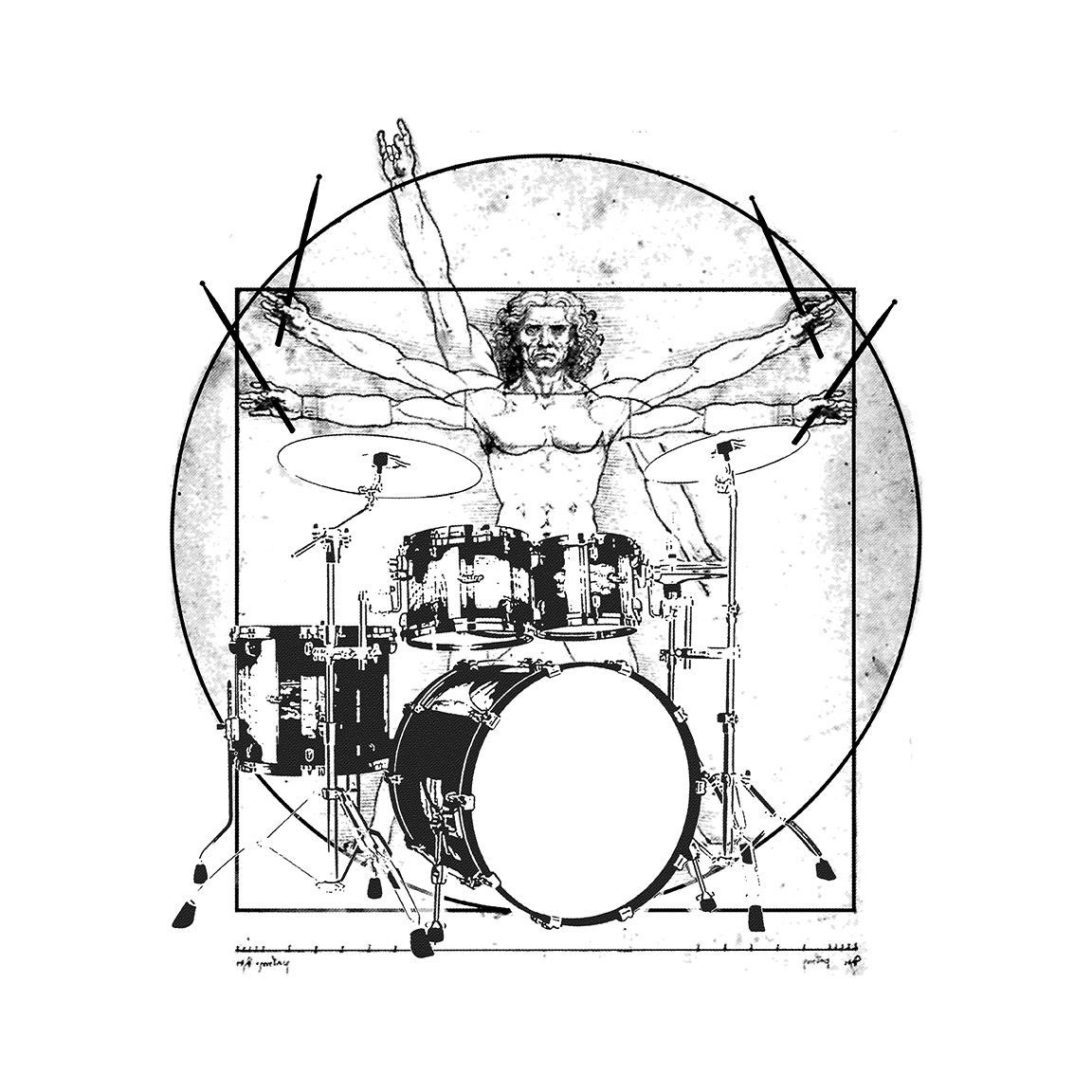 Diseño Hombre de Vitruvio Batería