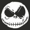 Diseño camiseta Pesadilla Antes De Navidad Cara de Jack Skellington