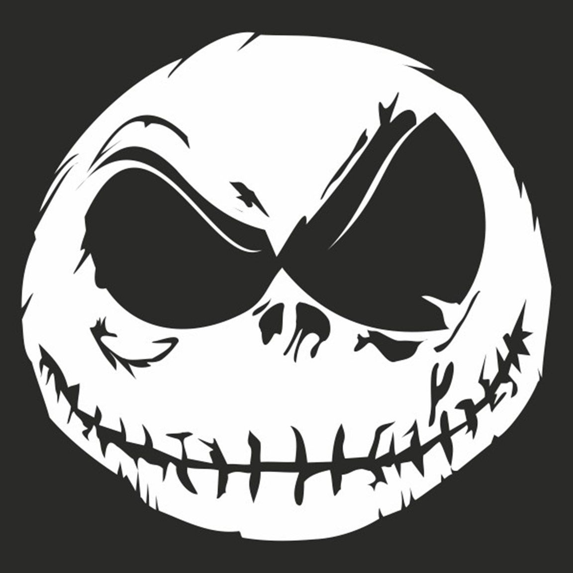 Diseño camiseta Pesadilla Antes De Navidad Cara de Jack Skellington