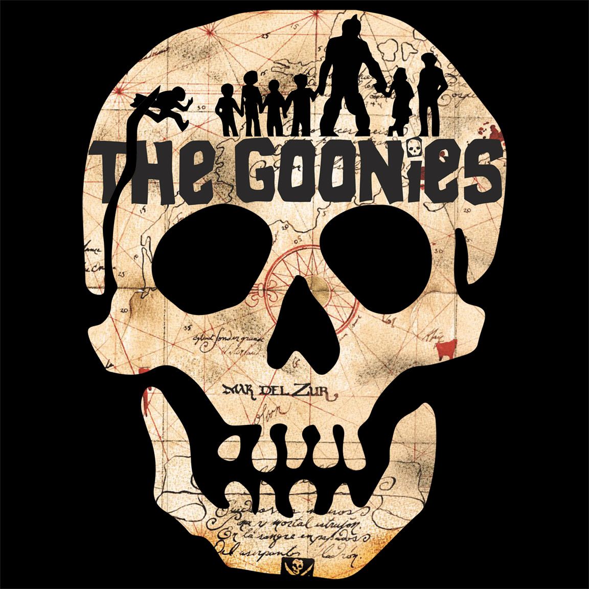 Diseño camiseta The Goonies Skull Map Diseño camiseta The Goonies Skull Map