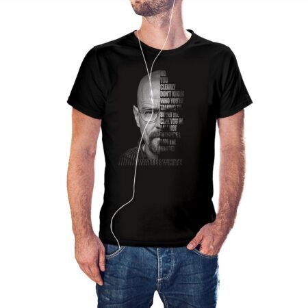 Camiseta Walter White Frase color negro