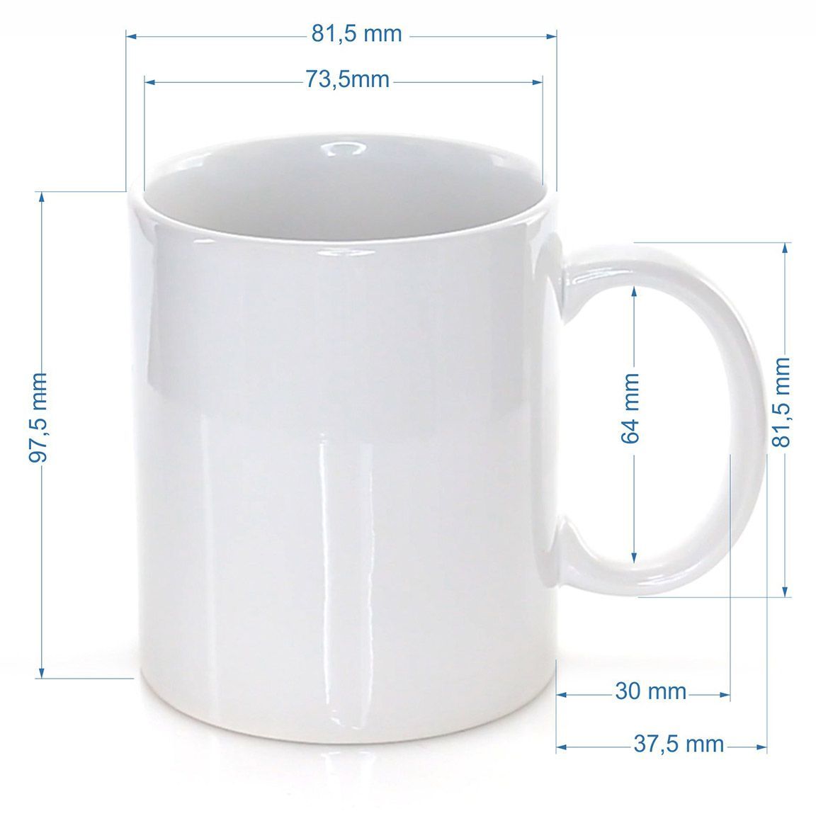 Taza cerámica - Medidas