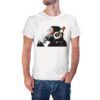 Camiseta Mono con Auriculares Pensando color blanco Camiseta Mono con Auriculares Pensando color blanco