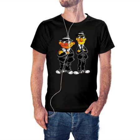Camiseta unisex Epi y Blas Men In Black color negro