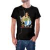 Camiseta Astérix Obélix e Idéfix color negro