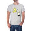 Camiseta Plátano desnudo color gris jaspeado Camiseta Plátano desnudo color gris jaspeado
