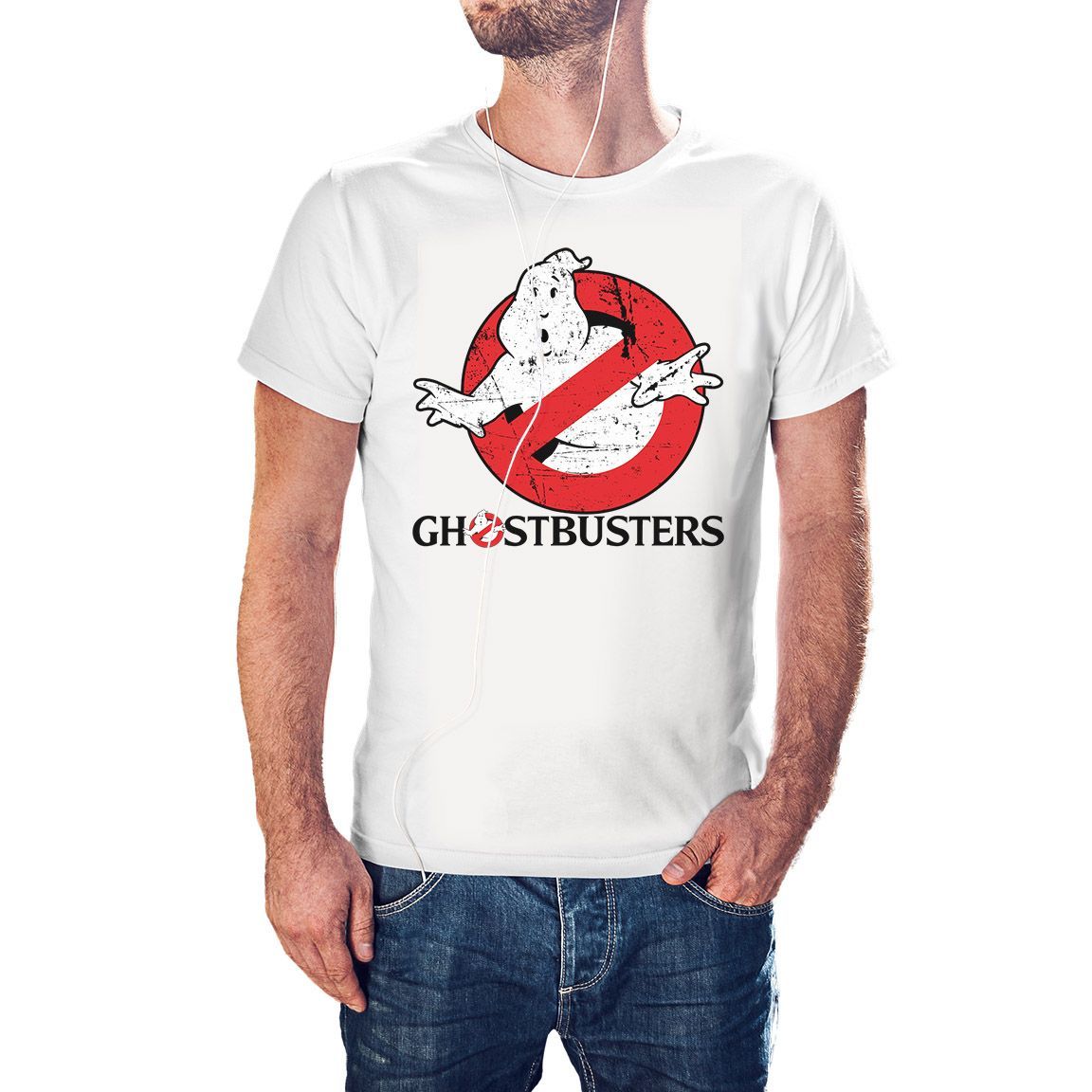 Camiseta Cazafantasmas color blanco