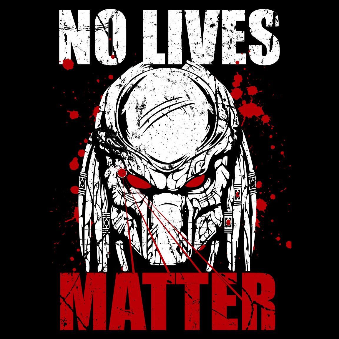 Camiseta Depredator No Lives Matter diseño