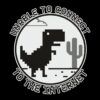 Camiseta Dinosaurio Unable to Connected diseño