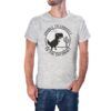 Camiseta Dinosaurio Unable to Connected color gris jaspeado