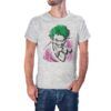 Camiseta Portrait of Evil color gris jaspeado