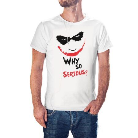 Camiseta Why So Serious color blanco