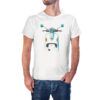 Camiseta unisex Scooter Clásico frontal color blanco