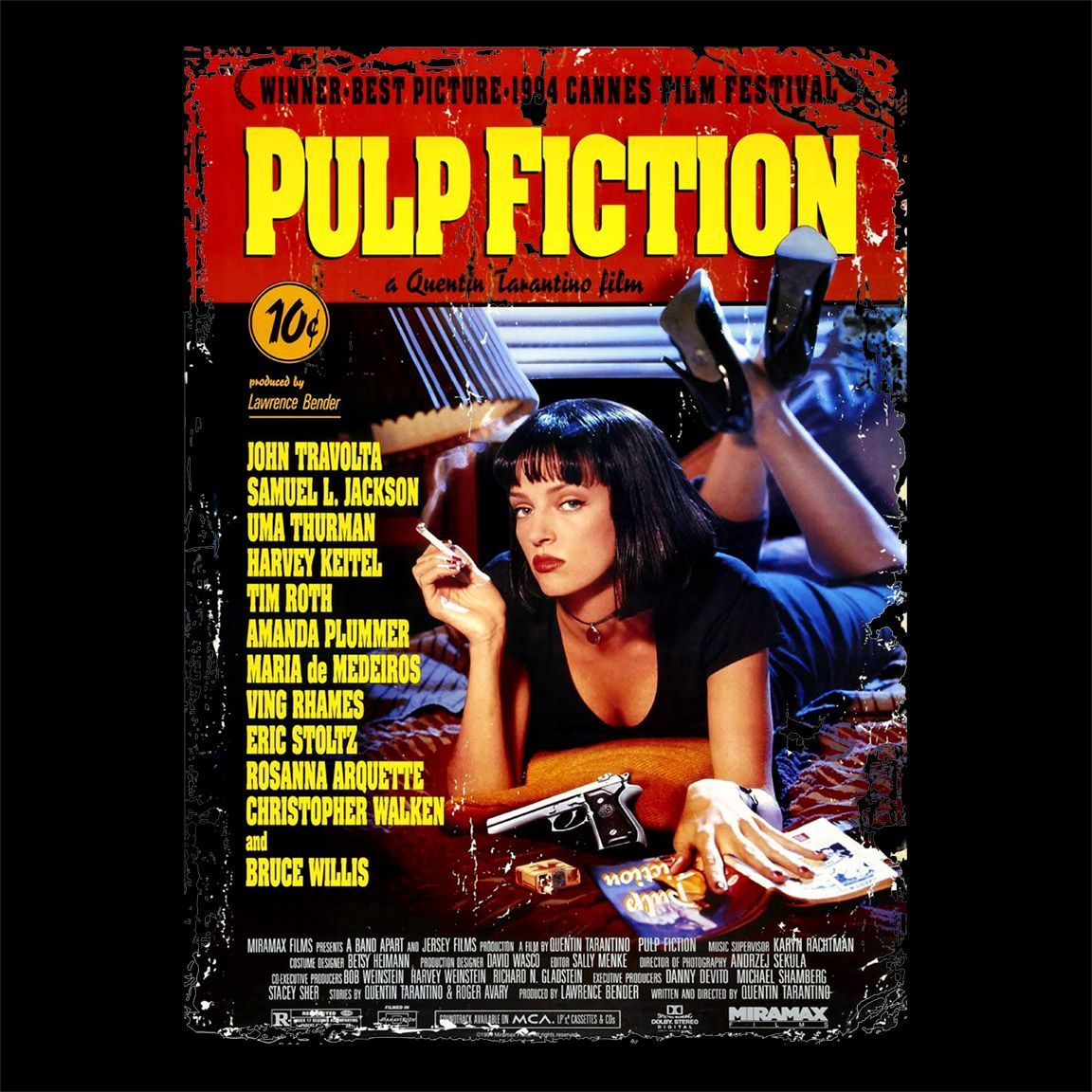 Camiseta Cartel Pulp Fiction diseño
