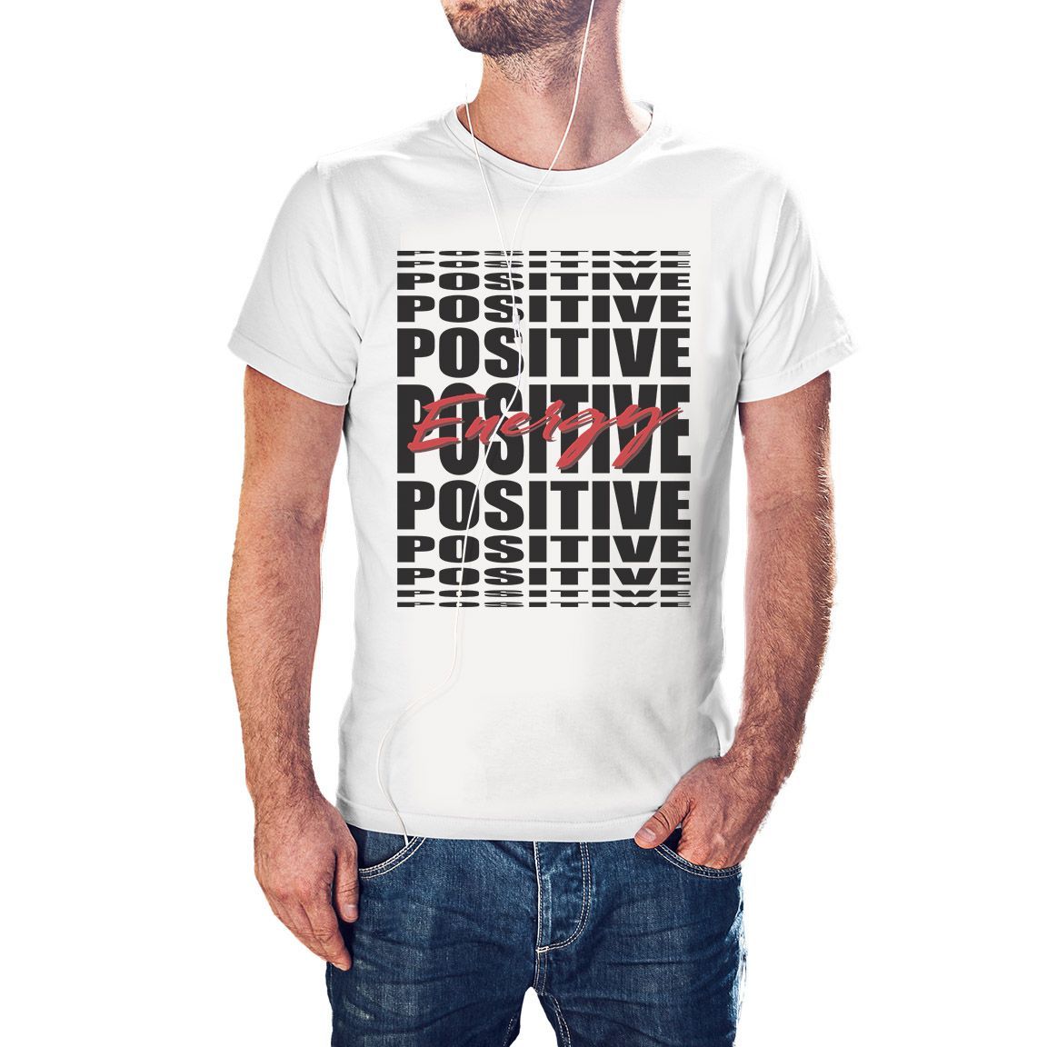 Camiseta Positive Energy color blanco Camiseta Positive Energy color blanco