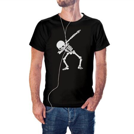 Camiseta Dab Dance Skull color negro