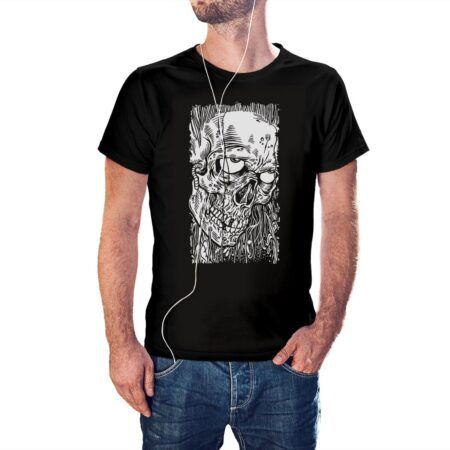Camiseta Skull Face color negro