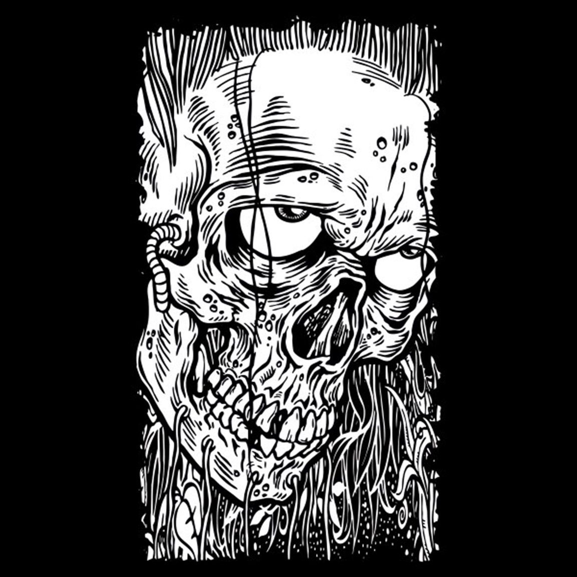 Camiseta Skull Face diseño