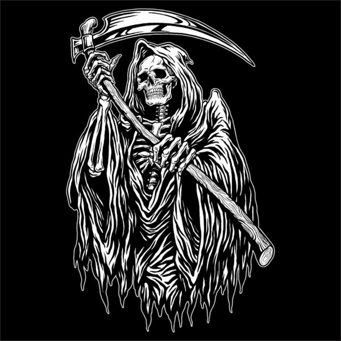Camiseta Skull Scythe diseño