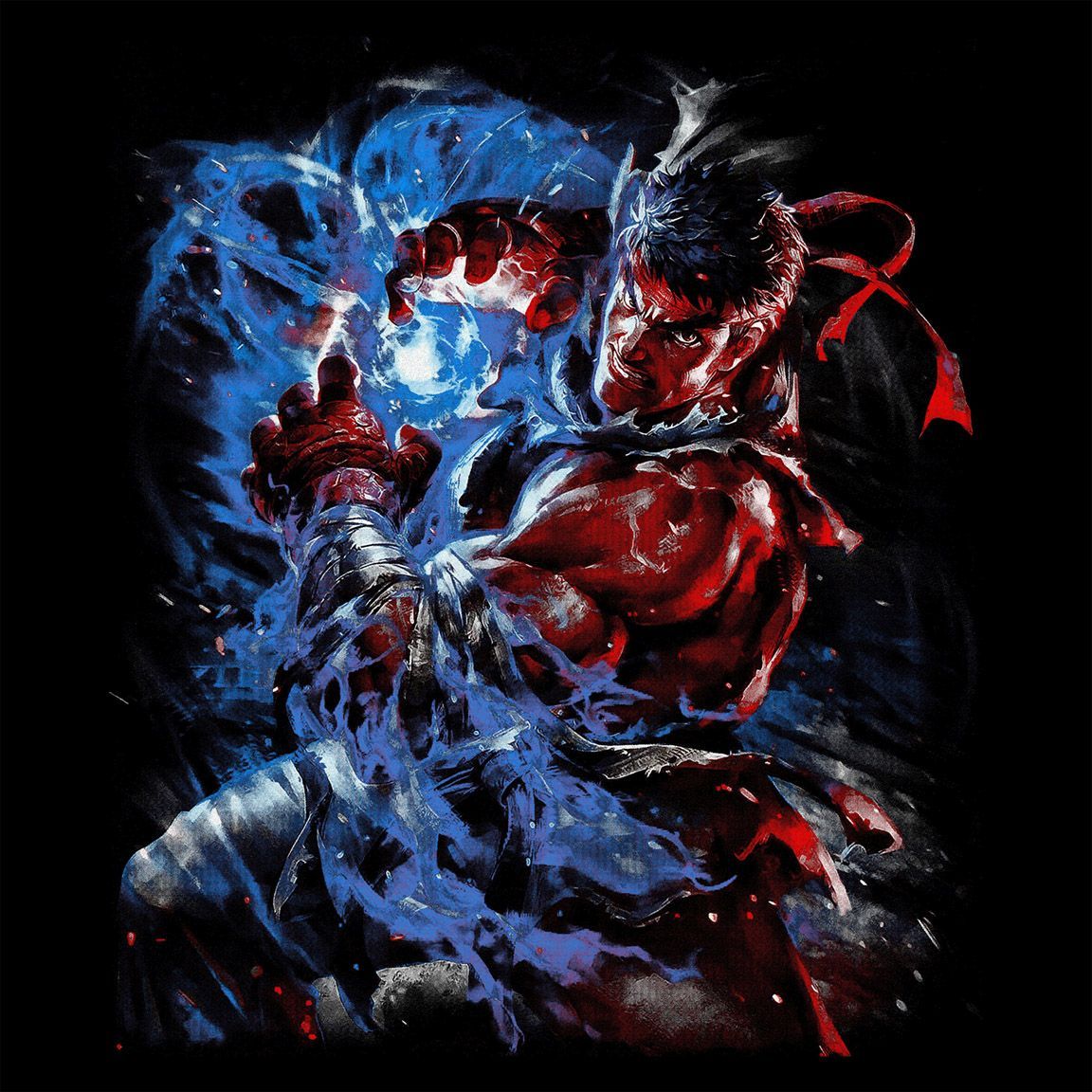 Camiseta Ryu Street Fighters diseño