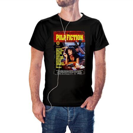 Camiseta Cartel Pulp Fiction color negro