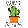 Diseño Don't Touch Me Cactus